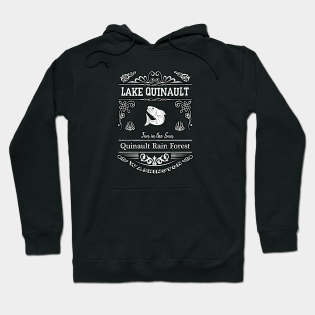 Lake Quinault Washington travel souvenir Hoodie by artsytee